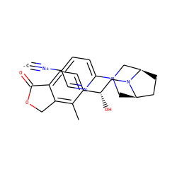 [C-]#[N+]c1ccc(N2C[C@@H]3CC[C@H](C2)N3C[C@H](O)c2ccc3c(c2C)COC3=O)nc1 ZINC001772639250