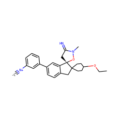 [C-]#[N+]c1cccc(-c2ccc3c(c2)[C@@]2(CC(=N)N(C)O2)C2(CCC(OCC)CC2)C3)c1 ZINC000169700380