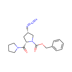 [N-]=[N+]=N[C@H]1C[C@@H](C(=O)N2CCCC2)N(C(=O)OCc2ccccc2)C1 ZINC000095578181