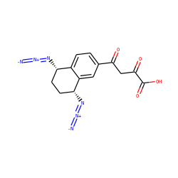 [N-]=[N+]=N[C@H]1CC[C@@H](N=[N+]=[N-])c2cc(C(=O)CC(=O)C(=O)O)ccc21 ZINC000013488680