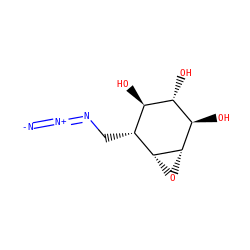 [N-]=[N+]=NC[C@@H]1[C@@H](O)[C@H](O)[C@@H](O)[C@@H]2O[C@@H]21 ZINC000034116219