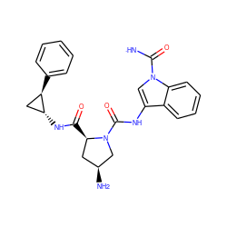 [NH]C(=O)n1cc(NC(=O)N2C[C@@H](N)C[C@H]2C(=O)N[C@@H]2C[C@H]2c2ccccc2)c2ccccc21 ZINC000473145519
