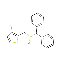[O-][S@+](Cc1sccc1Cl)C(c1ccccc1)c1ccccc1 ZINC001772634877