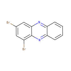 Brc1cc(Br)c2nc3ccccc3nc2c1 ZINC000072109883