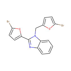 Brc1ccc(Cn2c(-c3ccc(Br)o3)nc3ccccc32)o1 ZINC000001447045