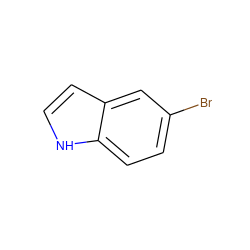 Brc1ccc2[nH]ccc2c1 ZINC000000081120