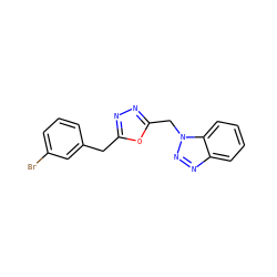 Brc1cccc(Cc2nnc(Cn3nnc4ccccc43)o2)c1 ZINC000653723307