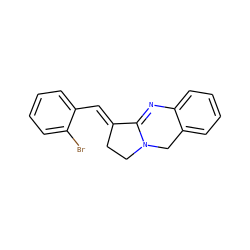 Brc1ccccc1/C=C1\CCN2Cc3ccccc3N=C12 ZINC000013977657
