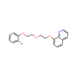 Brc1ccccc1OCCOCCOc1cccc2cccnc12 ZINC000002991204