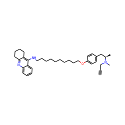 C#CCN(C)[C@H](C)Cc1ccc(OCCCCCCCCCCNc2c3c(nc4ccccc24)CCCC3)cc1 ZINC000095590990