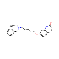 C#CCN(CCCCCOc1ccc2c(c1)NC(=O)CC2)Cc1ccccc1 ZINC001772633245