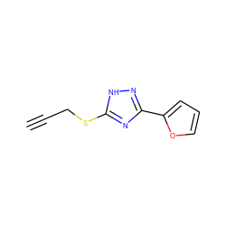 C#CCSc1nc(-c2ccco2)n[nH]1 ZINC000018193021