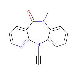 C#CN1c2ccccc2N(C)C(=O)c2cccnc21 ZINC000005852222