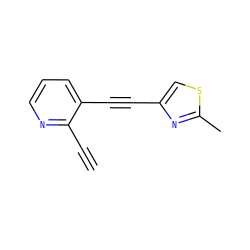 C#Cc1ncccc1C#Cc1csc(C)n1 ZINC000013680987