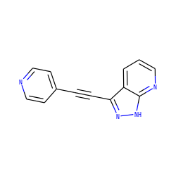C(#Cc1n[nH]c2ncccc12)c1ccncc1 ZINC000066251574