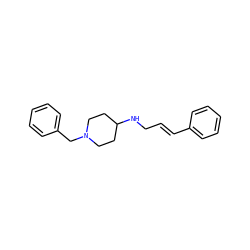 C(=C/c1ccccc1)\CNC1CCN(Cc2ccccc2)CC1 ZINC000020477318
