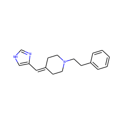 C(=C1CCN(CCc2ccccc2)CC1)c1c[nH]cn1 ZINC000013612877