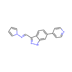 C(=N/n1cccc1)\c1n[nH]c2cc(-c3ccncc3)ccc12 ZINC000166734376