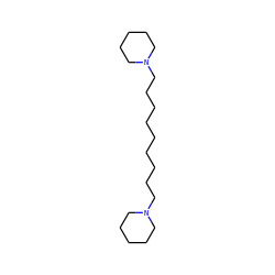C(CCCCN1CCCCC1)CCCCN1CCCCC1 ZINC000040860802