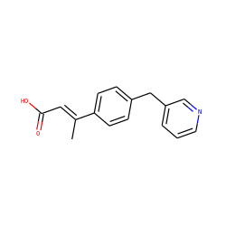 C/C(=C\C(=O)O)c1ccc(Cc2cccnc2)cc1 ZINC000036242125