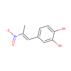 C/C(=C\c1ccc(O)c(O)c1)[N+](=O)[O-] ZINC000013823374