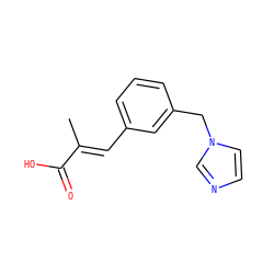C/C(=C\c1cccc(Cn2ccnc2)c1)C(=O)O ZINC000036242085
