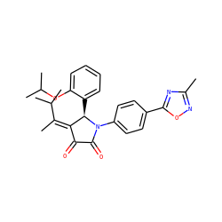 C/C(=C1\C(=O)C(=O)N(c2ccc(-c3nc(C)no3)cc2)[C@@H]1c1ccccc1OC(C)C)C(C)C ZINC000169696158