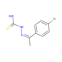 C/C(=N/NC(N)=S)c1ccc(Br)cc1 ZINC000017173470