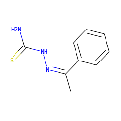 C/C(=N/NC(N)=S)c1ccccc1 ZINC000005548948