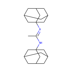 C/C(=N\C12CC3CC(CC(C3)C1)C2)NC12CC3CC(CC(C3)C1)C2 ZINC000003915176