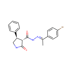 C/C(=N\NC(=O)[C@@H]1C(=O)NC[C@H]1c1ccccc1)c1ccc(Br)cc1 ZINC000040956098