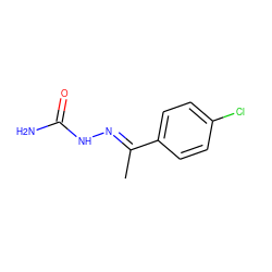 C/C(=N\NC(N)=O)c1ccc(Cl)cc1 ZINC000005480038