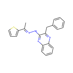 C/C(=N\Nc1nc2ccccc2nc1Cc1ccccc1)c1cccs1 ZINC000064549389