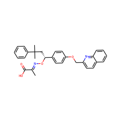 C/C(=N\O[C@H](CC(C)(C)c1ccccc1)c1ccc(OCc2ccc3ccccc3n2)cc1)C(=O)O ZINC000003946219