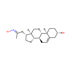C/C(C[C@H]1CC[C@H]2[C@@H]3CC=C4C[C@@H](O)CC[C@]4(C)[C@H]3CC[C@@]21C)=N\O ZINC000013834927