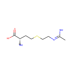 C/C(N)=N/CCSCC[C@H](N)C(=O)O ZINC000002004483