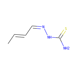 C/C=C/C=N\NC(N)=S ZINC000008579339
