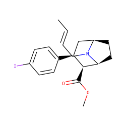 C/C=C/CN1[C@H]2CC[C@@H]1C[C@H](c1ccc(I)cc1)[C@@H]2C(=O)OC ZINC000028769882