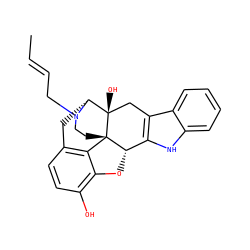 C/C=C/CN1CC[C@]23c4c5ccc(O)c4O[C@H]2c2[nH]c4ccccc4c2C[C@@]3(O)[C@H]1C5 ZINC000013862661