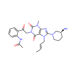C/C=C/Cn1c(N2CCC[C@H](N)C2)nc2c1c(=O)n(CC(=O)c1ccccc1NC(C)=O)c(=O)n2C ZINC000114289028