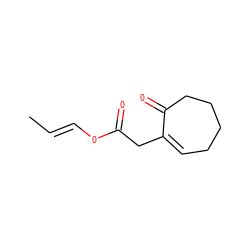 C/C=C/OC(=O)CC1=CCCCCC1=O ZINC000028528307