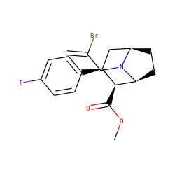 C=C(Br)CN1[C@H]2CC[C@@H]1C[C@H](c1ccc(I)cc1)[C@@H]2C(=O)OC ZINC000028768135