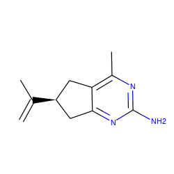 C=C(C)[C@@H]1Cc2nc(N)nc(C)c2C1 ZINC000000248514