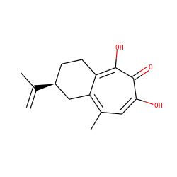 C=C(C)[C@H]1CCc2c(c(C)cc(O)c(=O)c2O)C1 ZINC000014586295