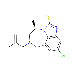 C=C(C)CN1Cc2cc(Cl)cc3nc(S)n(c23)[C@H](C)C1 ZINC000026256032
