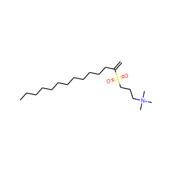 C=C(CCCCCCCCCCCC)S(=O)(=O)CCC[N+](C)(C)C ZINC000473109553