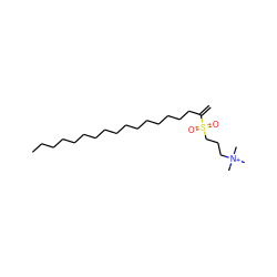 C=C(CCCCCCCCCCCCCCCC)S(=O)(=O)CCC[N+](C)(C)C ZINC000473096943
