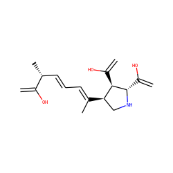 C=C(O)[C@H](C)/C=C/C=C(\C)[C@@H]1CN[C@@H](C(=C)O)[C@@H]1C(=C)O ZINC000100777104