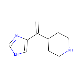 C=C(c1c[nH]cn1)C1CCNCC1 ZINC000013530299