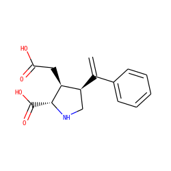 C=C(c1ccccc1)[C@H]1CN[C@H](C(=O)O)[C@H]1CC(=O)O ZINC000013758353
